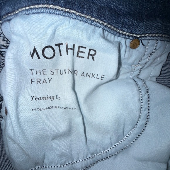 As Seen on Miranda Kerr MOTHER The Stunner Ankle Fray Jeans Women's Size 31 - Picture 10 of 16